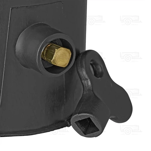 Kép 2/4 - Vonóhorog kupak fekete, zárral