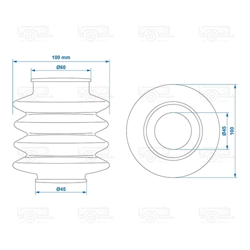 Kép 5/5 - ProPlus gumiharang fékvezérlőre, univerzális, 45/60mm