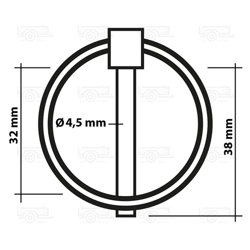 Kép 3/4 - Sasszeg, gyűrűvel Ø 4,5 mm