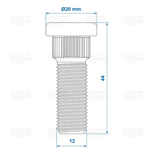 Kép 5/5 - ProPlus kerékcsavar M12x1,5, 15,4 mm