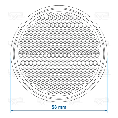 Kép 6/6 - ProPlus piros prizma, öntapadós, Ø58mm