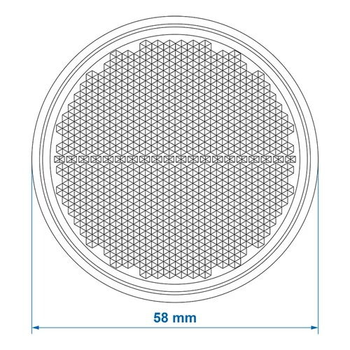 Kép 6/6 - ProPlus fehér prizma, öntapadós, Ø58mm