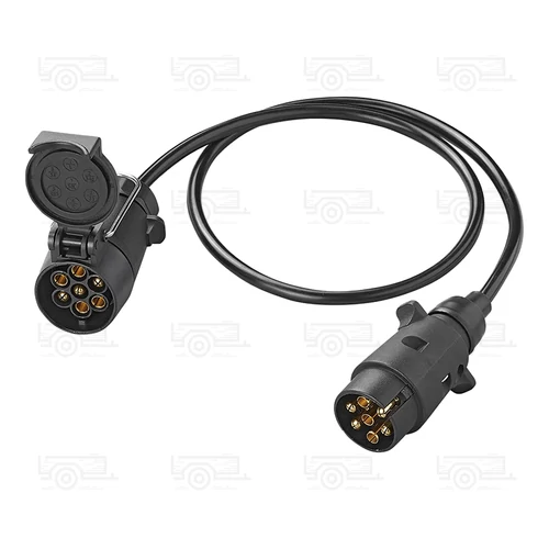 Hosszabbítókábel 1M dugóval és aljzattal, 7 tűs