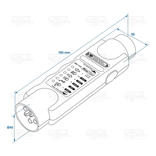 Kép 5/7 - Vonóhorog elektromos teszter 7PIN 12V