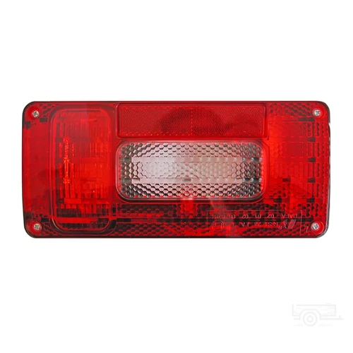 Hátsó lámpa, 6 funkciós 215x100mm bal