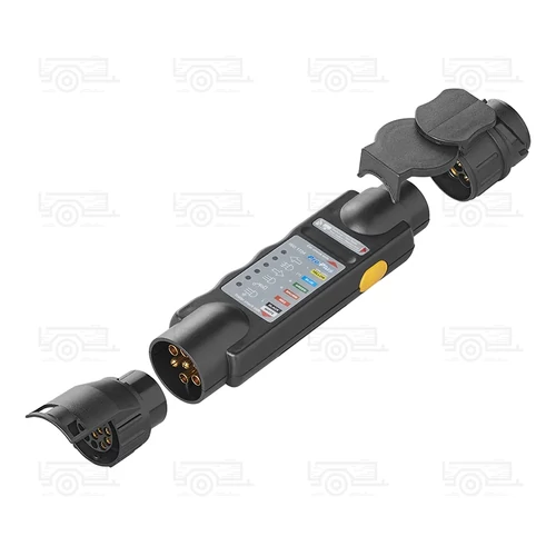 Dugótesztelő 7 tűs 12V-os készlet 2 adapterrel