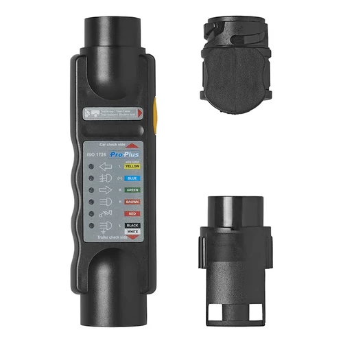Kép 4/7 - Dugótesztelő 7 tűs 12V-os készlet 2 adapterrel