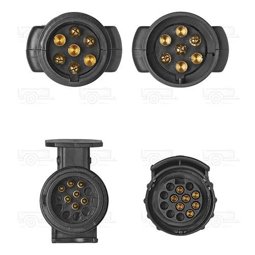 Kép 5/7 - Dugótesztelő 7 tűs 12V-os készlet 2 adapterrel