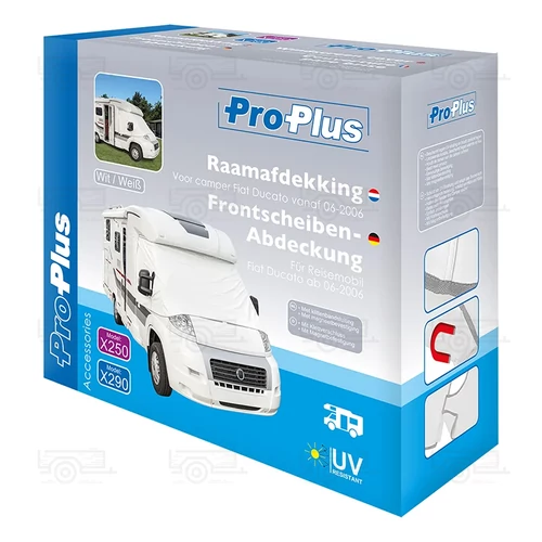 Kép 6/6 - Szélvédő burkolat fehér lakóautóhoz Fiat Ducatohoz 06-2006 - 2014 (X250)