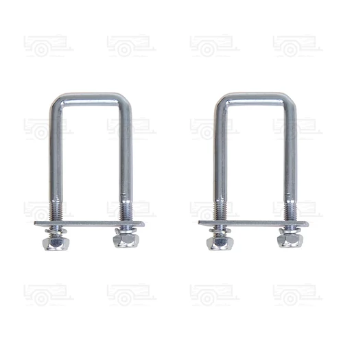 Kép 2/4 - Rögzítő fül U 40mm-es szögletes készlet 2 db