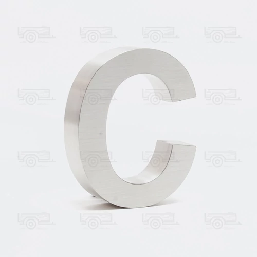 Kép 2/5 - INOX házszám "c" - rozsda,- és időjárásálló