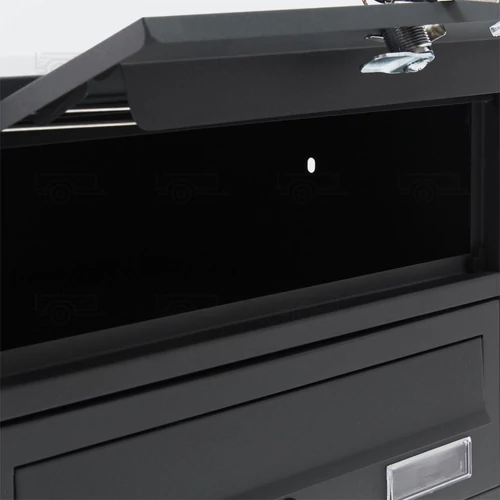 Kép 2/6 - Álló postaláda - 12 részes - antracit szürke