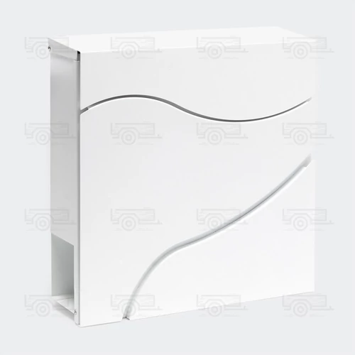 Design postaláda újságtartóval V27 fehér
