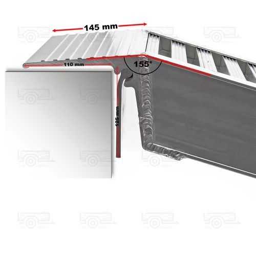Kép 3/5 - Aluminium felhajtó rámpa 161 cm 2025 kg teherbírás