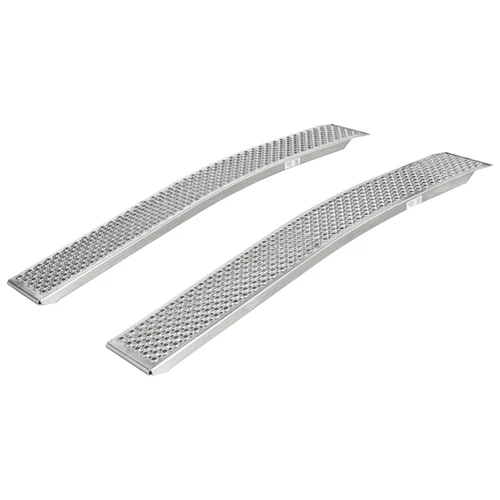 Knott alumínium rámpa pár, íves, 150 cm, 400 kg teherbírás