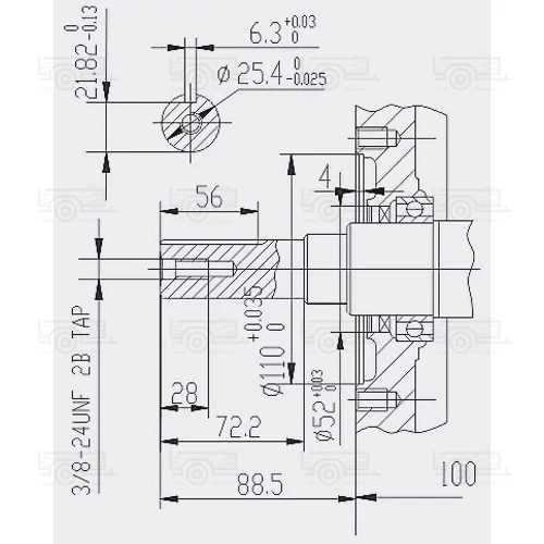 Kép 2/5 - LIFAN 190 Benzinmotor 10,5kW (15PS) 25,4mm öninditóval