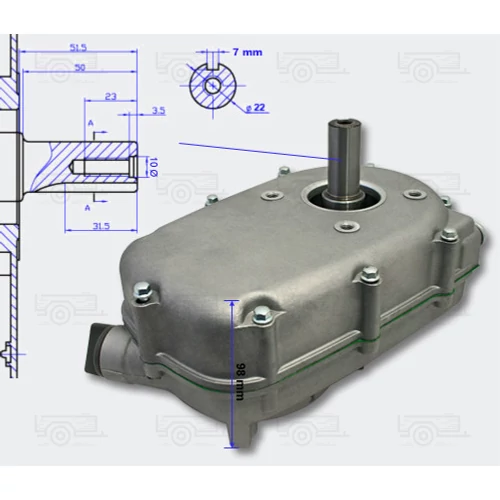 Kép 2/7 - LIFAN olajfürdős kuplung  Q2 (25 mm)  8-15 LE motorokhoz