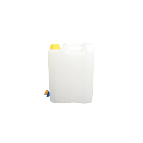 Vizeskanna, 10 literes, műanyag csappal, fehér