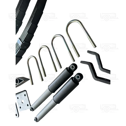 Kép 2/3 - KNOTT  9 lapos laprugós tengely felújító készlet, cső tengelyhez