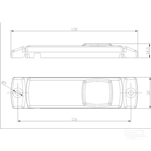 Kép 2/2 - FRISTOM FT-18 B fehér helyzetjelző