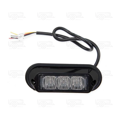 Villogó lámpa 3xLED NARANCS 12/24V