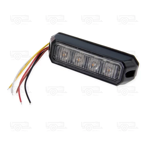 Villogó lámpa 4xLED NARANCS 12/24V