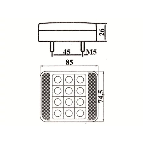 Kép 2/2 - Tolatólámpa MD-40LED 12V