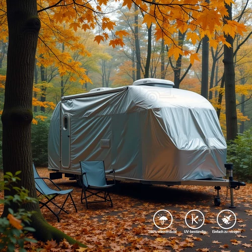 Kép 3/9 - Wiltec 5 x 4 m szürke-zöld vízálló ponyva, nagy teherbírású takaró