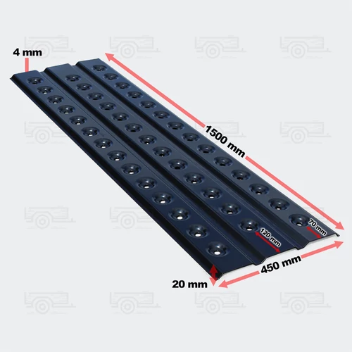 Kép 3/3 - 1 pár aluminium homokvas 150x45 cm