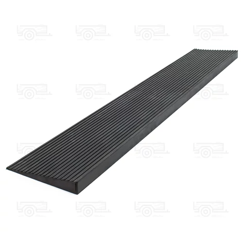 Ajtó küszöb 24 mm x 1000 mm rámpa fekete gumi egyenes oldalakból