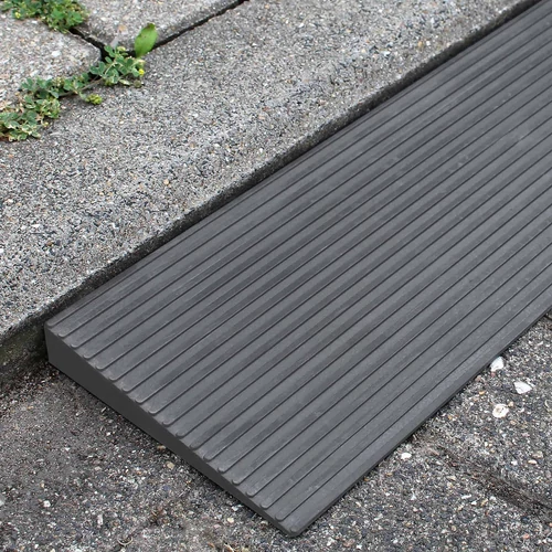 Kép 4/5 - Ajtó küszöb 6 mm x 900 mm ragasztófóliával, szürke egyenes oldalakkal