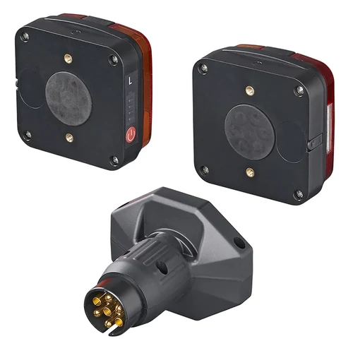 Kép 3/8 - LED utánfutó lámpaszett mágnesekkel, vezeték nélküli (Bluetooth), 7 pólusú csatlakozóval