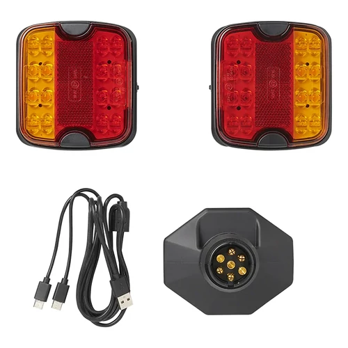 Kép 5/8 - LED utánfutó lámpaszett mágnesekkel, vezeték nélküli (Bluetooth), 7 pólusú csatlakozóval