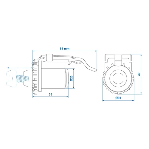 Kép 8/8 - AL-KO utánállító anya szett, 200x50, vagy 160x135 rendszerhez