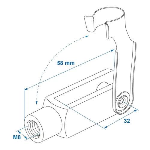Kép 8/8 - ProPlus villa fej M8, 58 mm – 2 darabos szett
