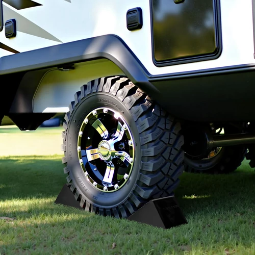 Kép 4/7 - Wiltec gumialátét ék – 2 db, 2 t teherbírás