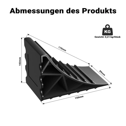 Kép 4/8 - Wiltec kerékék – 2 db, 2 t, HDPE, csúszásmentes