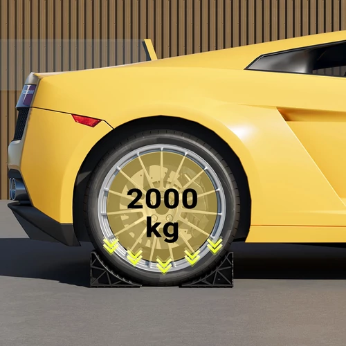 Kép 2/8 - Wiltec kerékék – 2 db, 2 t, HDPE, csúszásmentes