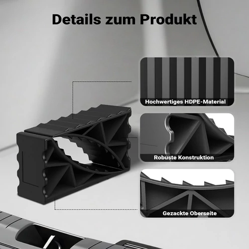 Kép 3/8 - Wiltec kerékék – 2 db, 2 t, HDPE, csúszásmentes