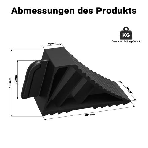 Kép 8/8 - Wiltec kerékék – 2 db, 1,5 t, HDPE, csúszásmentes