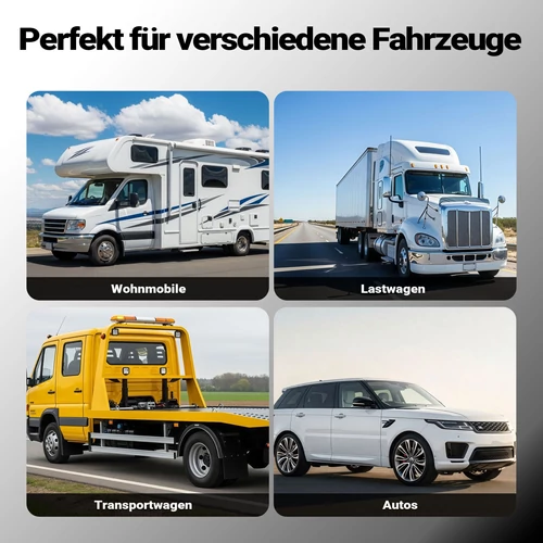 Kép 2/8 - Wiltec gumikerékék készlet – 4 db, rögzítőgyűrűvel, 205×125×100 mm