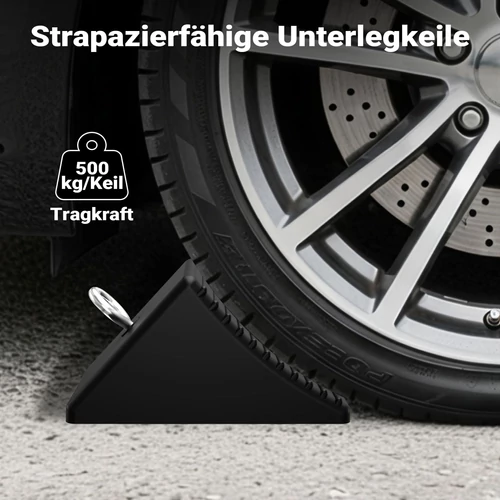 Kép 3/8 - Wiltec gumikerékék készlet – 4 db, rögzítőgyűrűvel, 205×125×100 mm